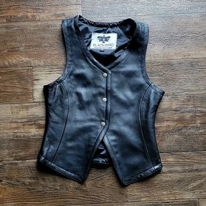 Leather Motorcycle Vest